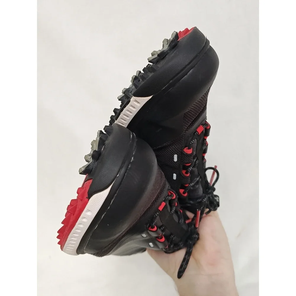 Under Armour Men's 8 Tempo Sport 2 Golf‎ Cleats Spikes Black Red Shoes Lace Up